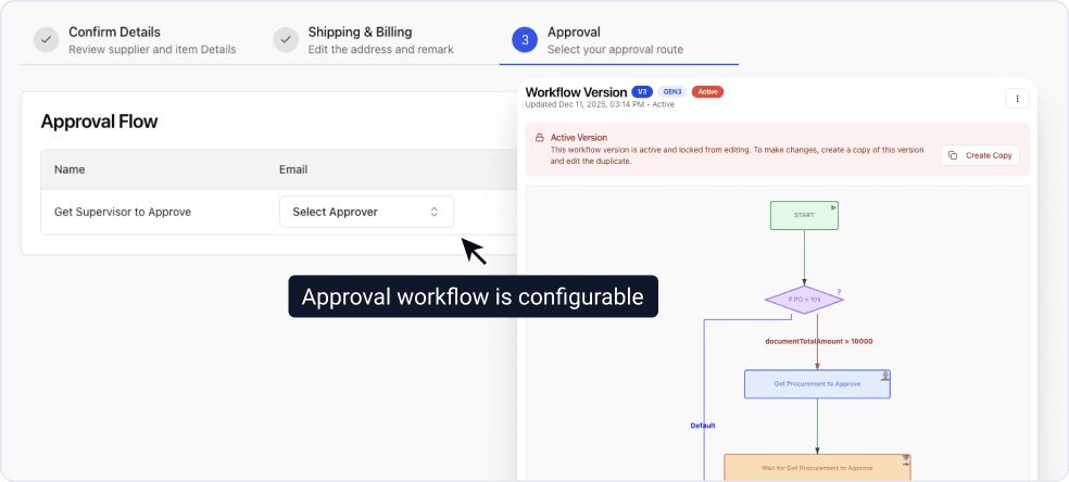 Catalog Buying Step 4: Approval Workflow