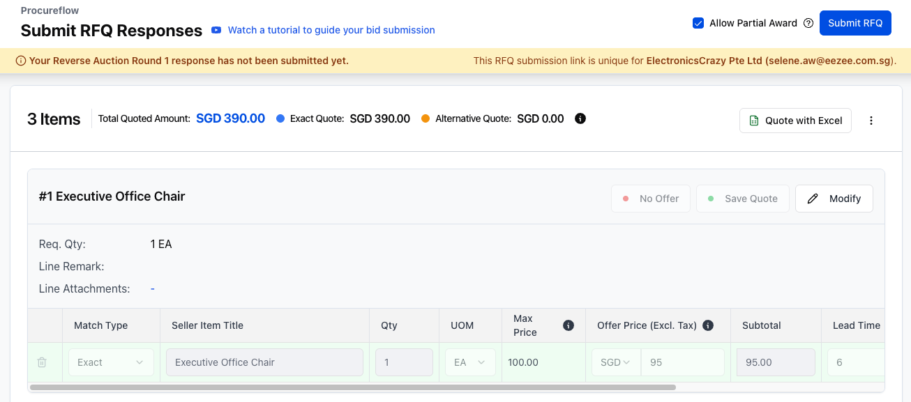 Step 6 – Review and Submit