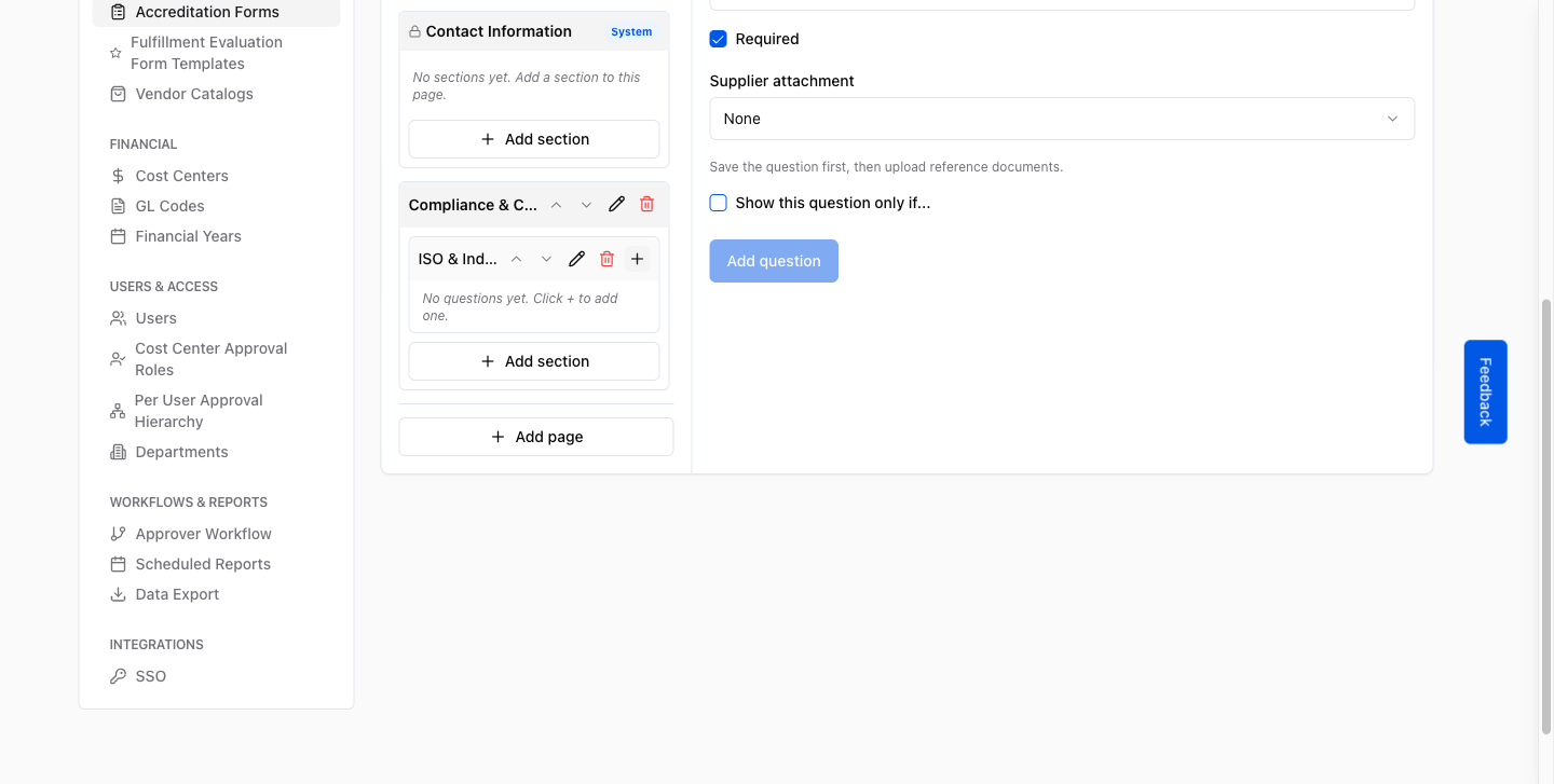 Step 8 – The question editor: fill in the question text and optional help text