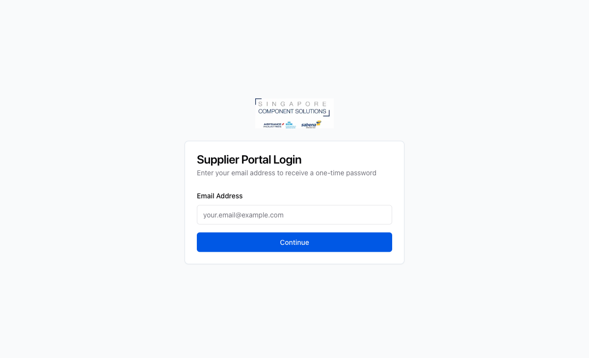 Enter your registered email address to receive a one-time password.
